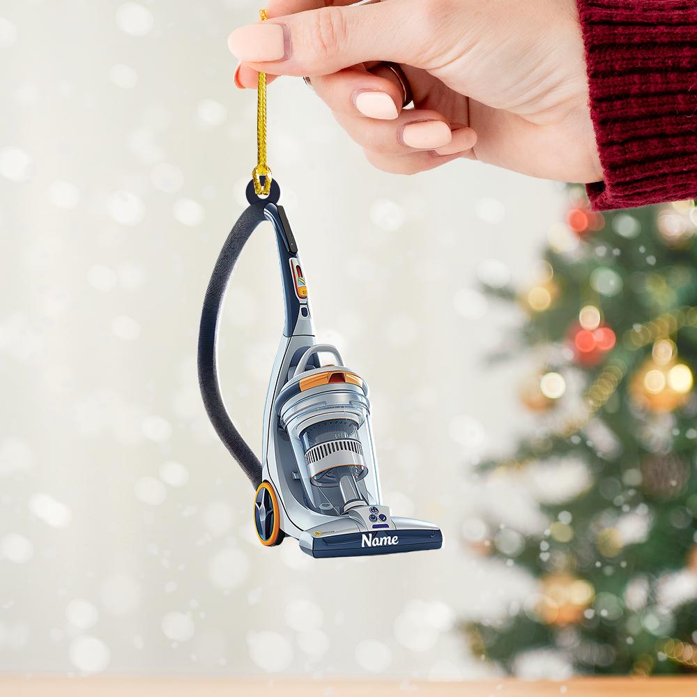 Vacuum Cleaner Christmas Light Ornament, Christmas Tree Decor, Loved Vacuum Cleaner Ornament, Xmas Hanging Ornament Gift HAOR0611