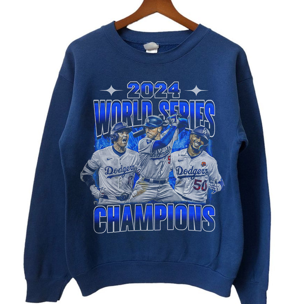 Vintage 2024 World Series Champion Dodgers Shirt, Los Angeles World Series Sweatshirt, LA Dodgers T-shirt, Dodger