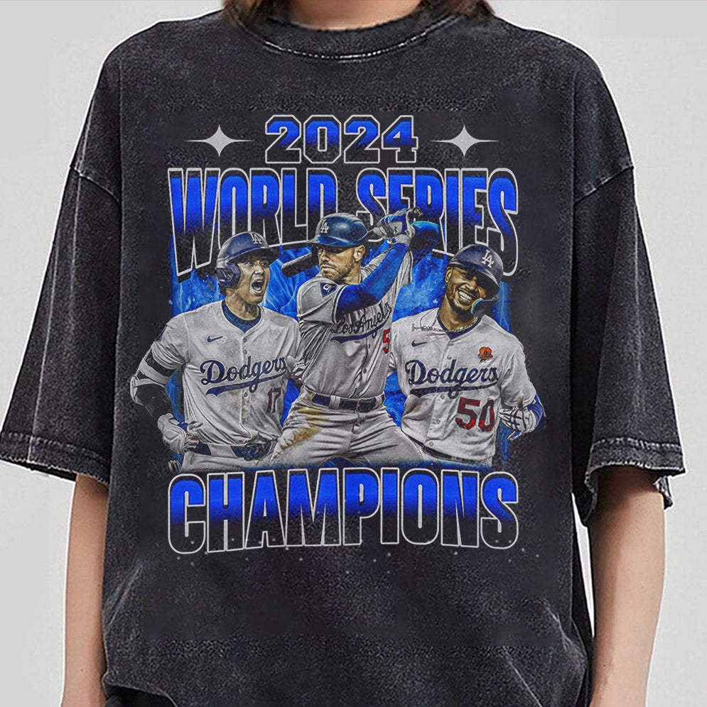 Vintage 2024 World Series Champion Dodgers Shirt, Los Angeles World Series Sweatshirt, LA Dodgers T-shirt, Dodger
