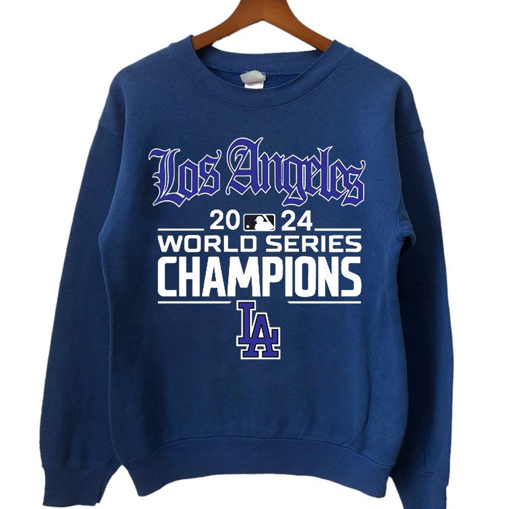Vintage 2024 World Series Champion Dodgers Shirt, Los Angeles World Series Sweatshirt V2, LA Dodgers T-shirt, Dodger