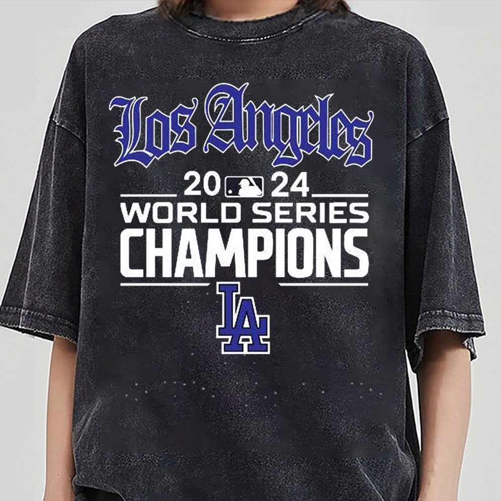 Vintage 2024 World Series Champion Dodgers Shirt, Los Angeles World Series Sweatshirt V2, LA Dodgers T-shirt, Dodger