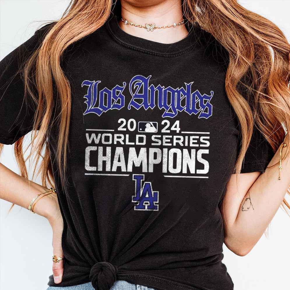 Vintage 2024 World Series Champion Dodgers Shirt, Los Angeles World Series Sweatshirt V2, LA Dodgers T-shirt, Dodger
