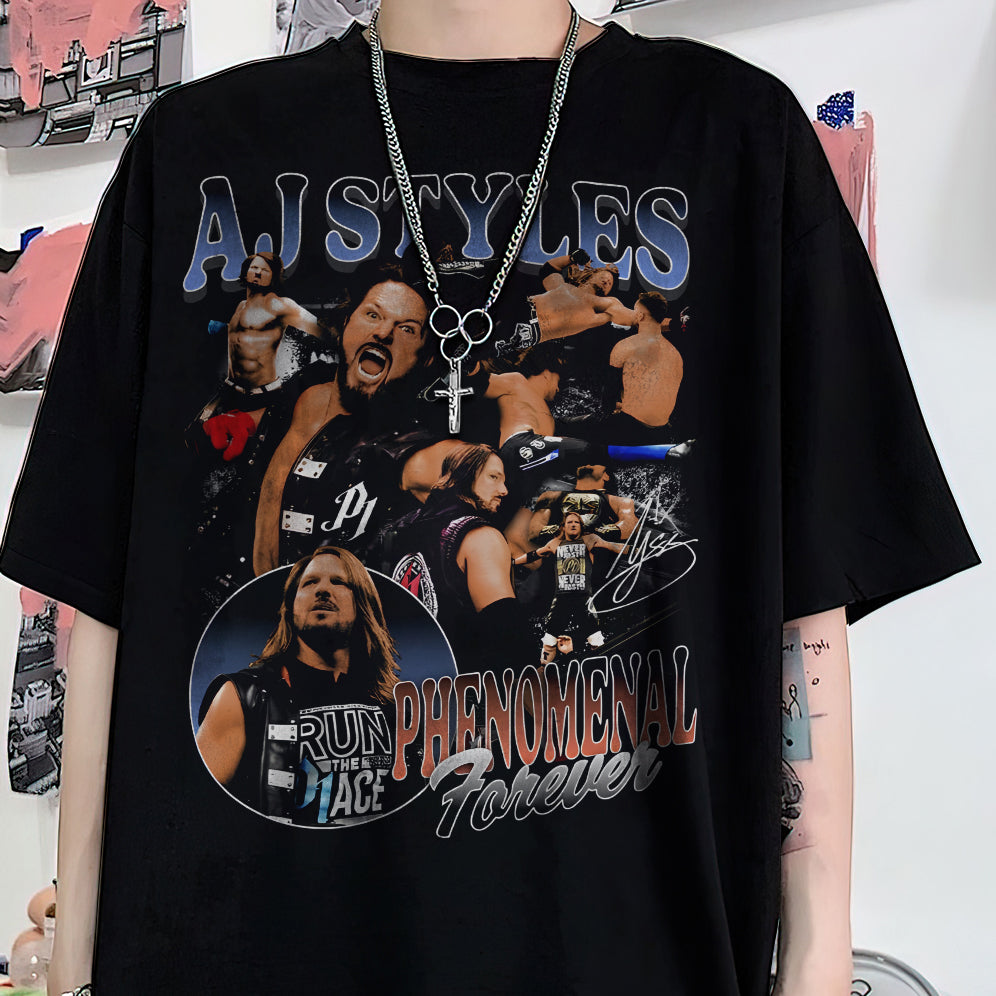 Vintage 90s Graphic Style AJ Styles Shirt - AJ Styles T-Shirt V2 - American Professional Wrestler Tee For Man and Woman Unisex T-Shirt