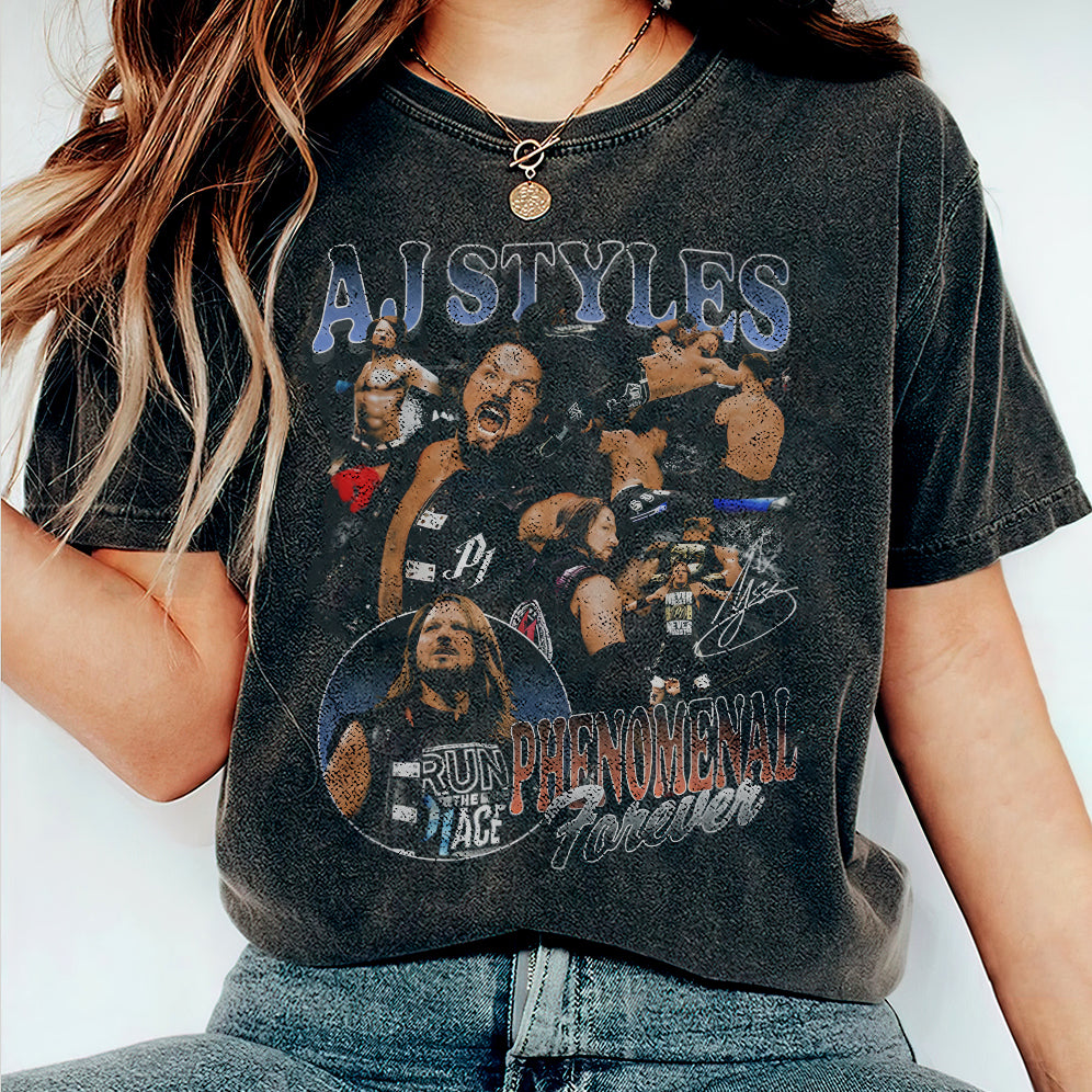 Vintage 90s Graphic Style AJ Styles Shirt - AJ Styles T-Shirt V2 - American Professional Wrestler Tee For Man and Woman Unisex T-Shirt