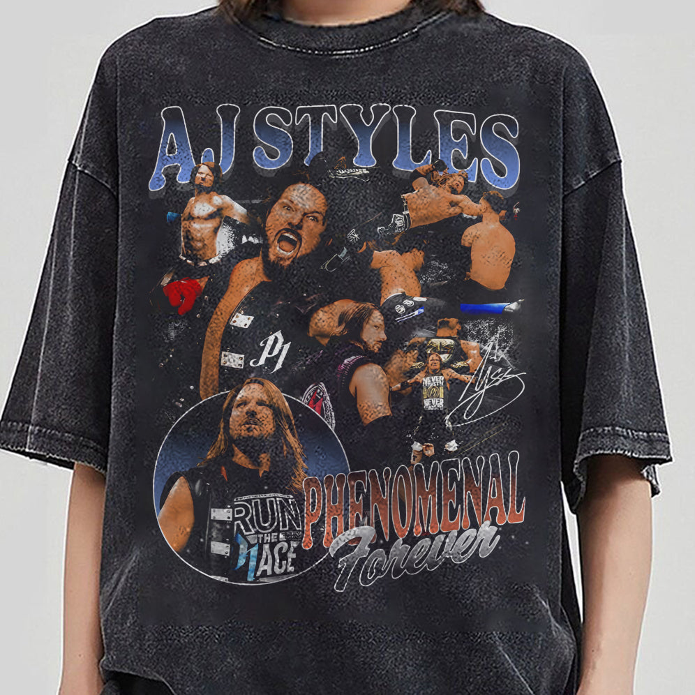 Vintage 90s Graphic Style AJ Styles Shirt - AJ Styles T-Shirt V2 - American Professional Wrestler Tee For Man and Woman Unisex T-Shirt