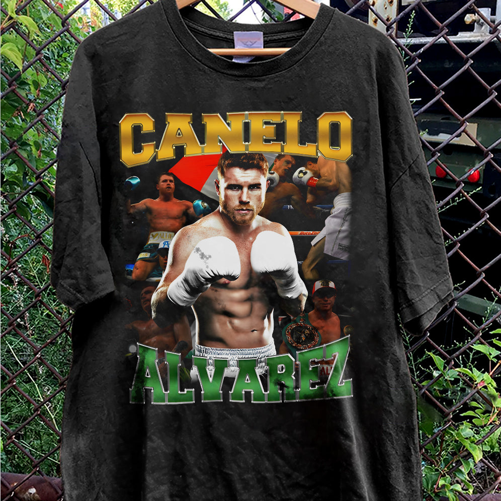 Vintage 90s Graphic Style Canelo Alvarez Shirt - Canelo Alvarez T-Shirt - American Professional Wrestler Tee For Man and Woman Unisex T-Shirt VT8AU8