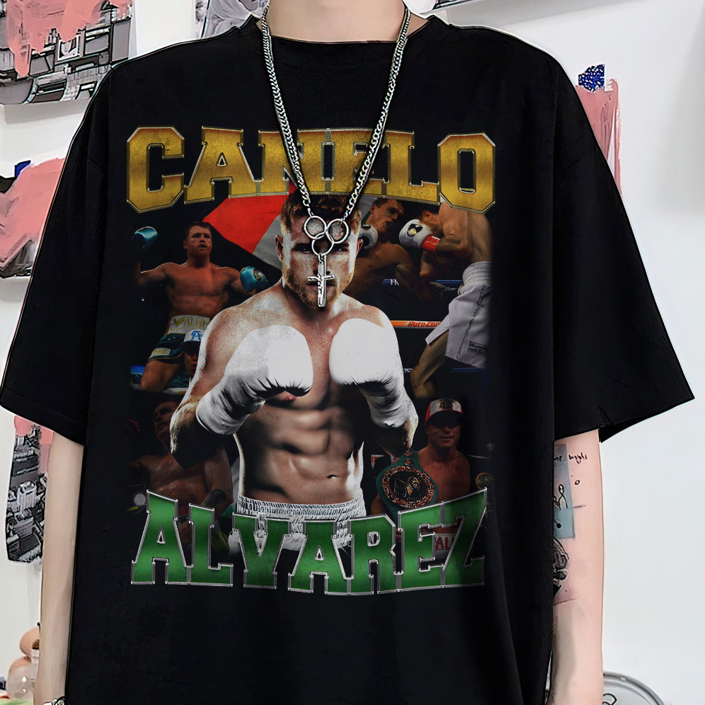 Vintage 90s Graphic Style Canelo Alvarez Shirt - Canelo Alvarez T-Shirt - American Professional Wrestler Tee For Man and Woman Unisex T-Shirt VT8AU8