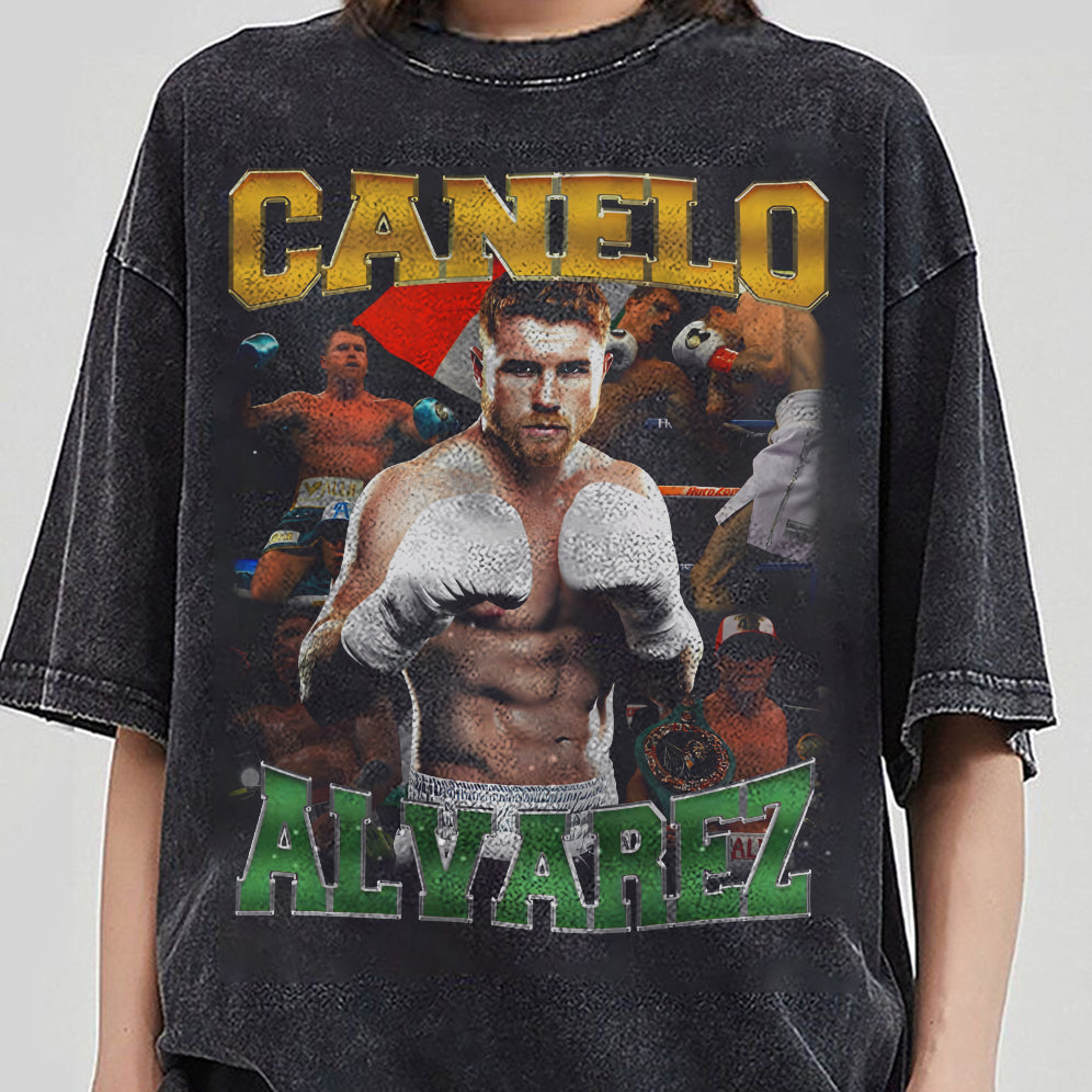 Vintage 90s Graphic Style Canelo Alvarez Shirt - Canelo Alvarez T-Shirt - American Professional Wrestler Tee For Man and Woman Unisex T-Shirt VT8AU8