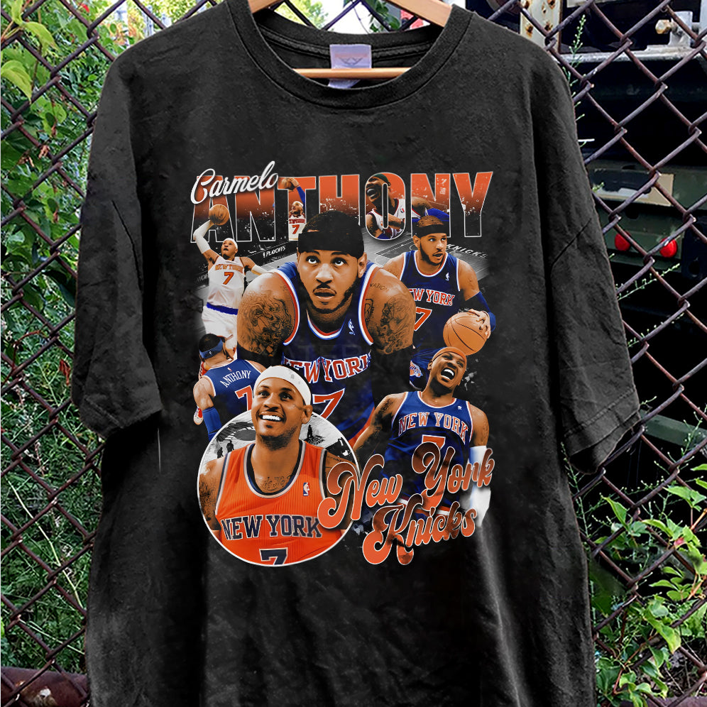 Vintage 90s Graphic Style Carmelo Anthony Shirt - Carmelo Anthony T-Shirt - American Professional Wrestler Tee For Man and Woman Unisex T-Shirt VT8AU8