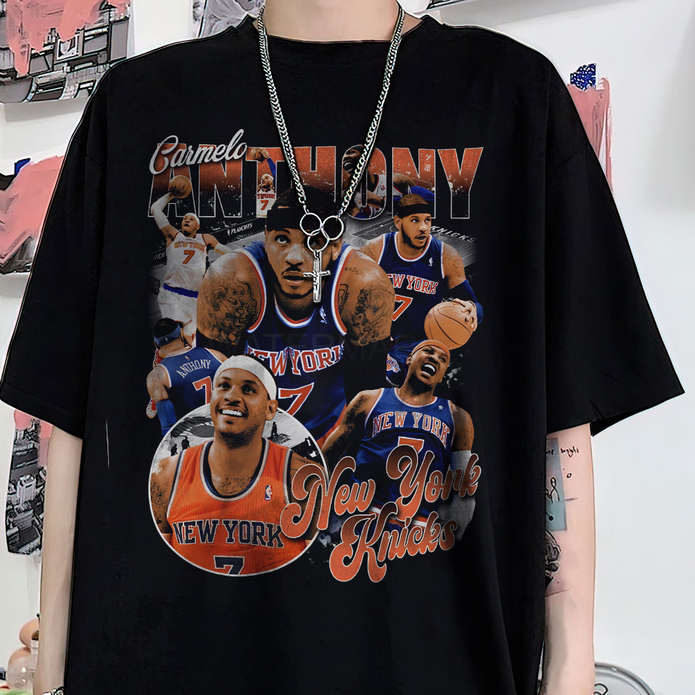 Vintage 90s Graphic Style Carmelo Anthony Shirt - Carmelo Anthony T-Shirt - American Professional Wrestler Tee For Man and Woman Unisex T-Shirt VT8AU8