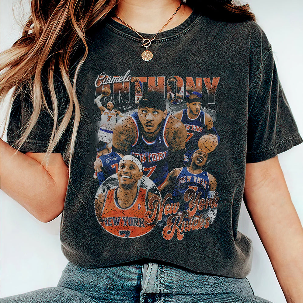 Vintage 90s Graphic Style Carmelo Anthony Shirt - Carmelo Anthony T-Shirt - American Professional Wrestler Tee For Man and Woman Unisex T-Shirt VT8AU8