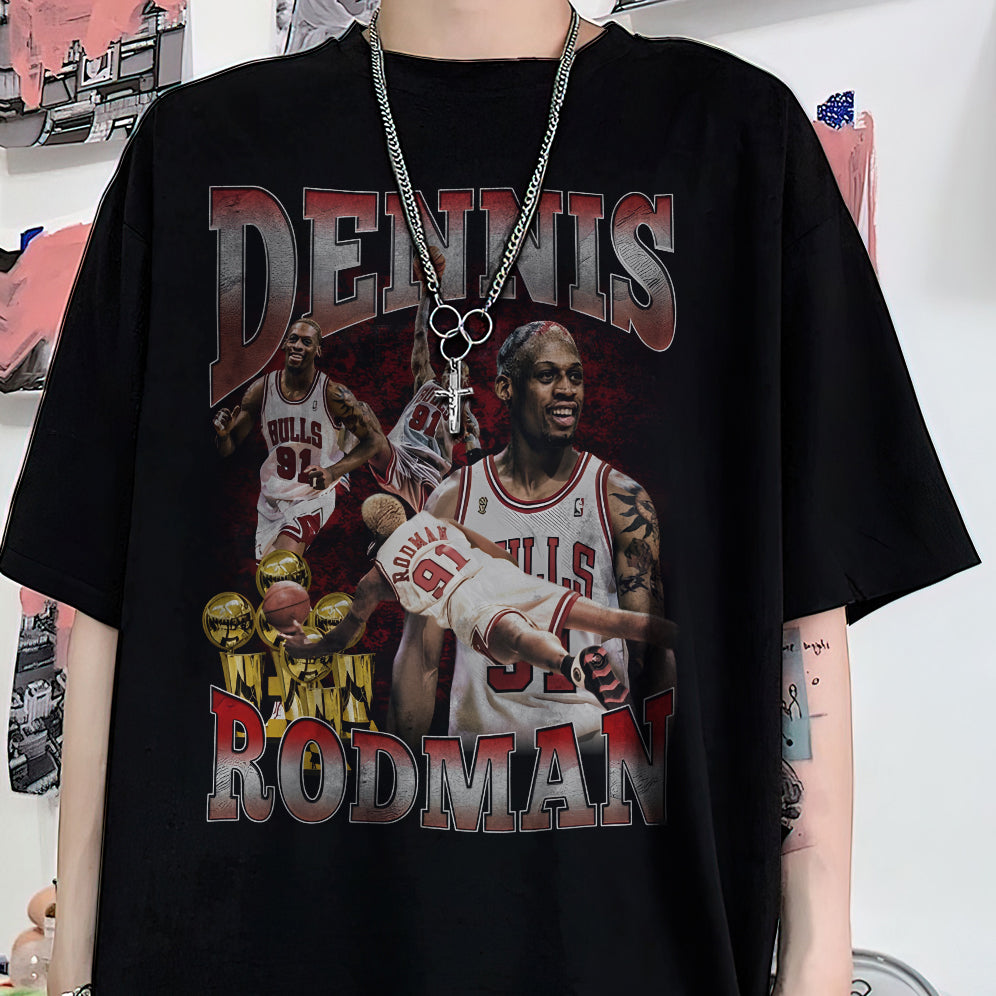 Vintage 90s Graphic Style Dennis Rodman Shirt - Dennis Rodman T-Shirt - American Professional Wrestler Tee For Man and Woman Unisex T-Shirt VT8AU8