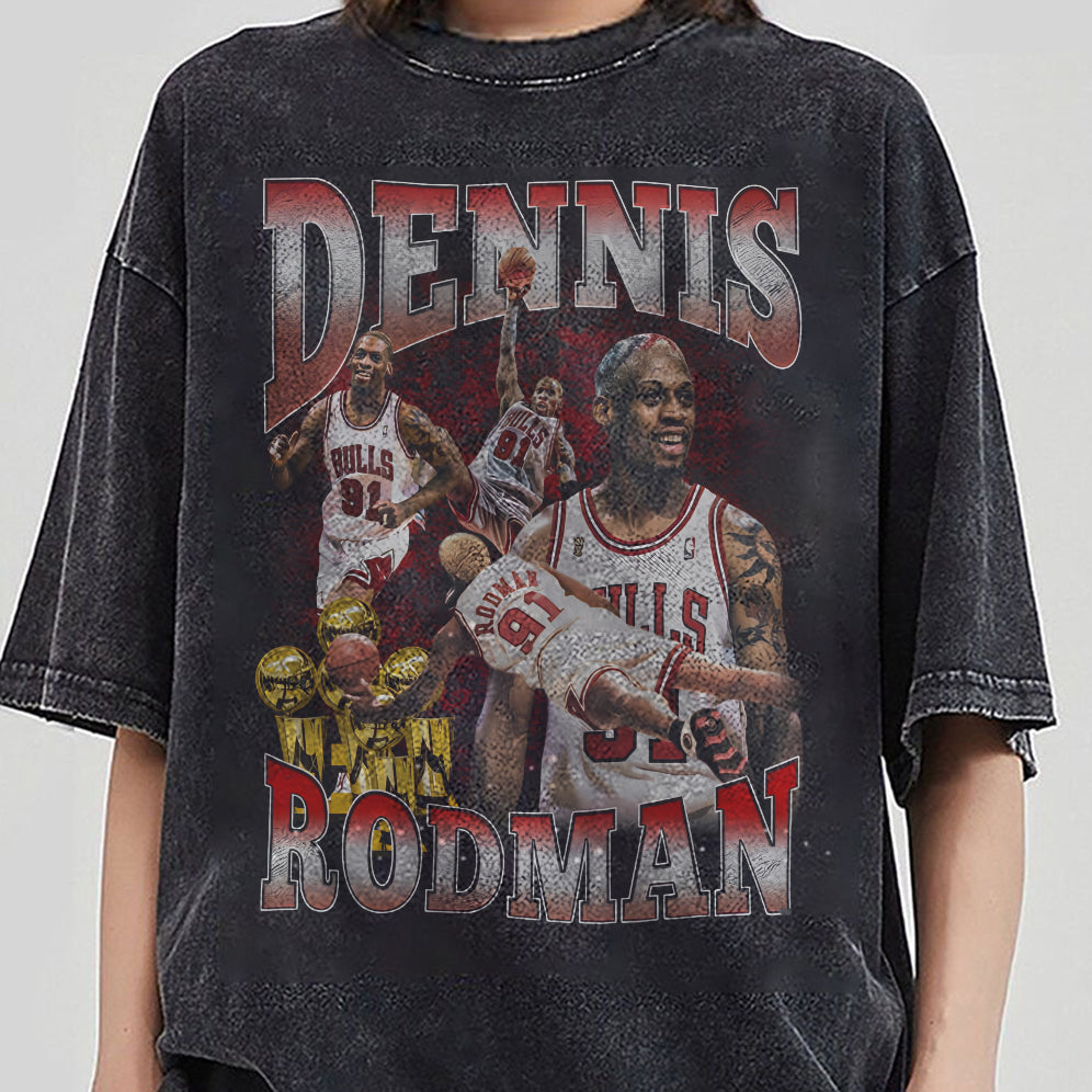 Vintage 90s Graphic Style Dennis Rodman Shirt - Dennis Rodman T-Shirt - American Professional Wrestler Tee For Man and Woman Unisex T-Shirt VT8AU8