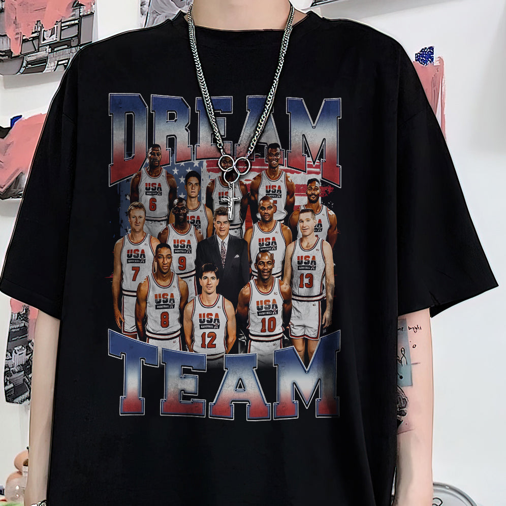 Vintage 90s Graphic Style Dream Team Shirt - Dream Team T-Shirt - American Professional Wrestler Tee For Man and Woman Unisex T-Shirt VT8AU8