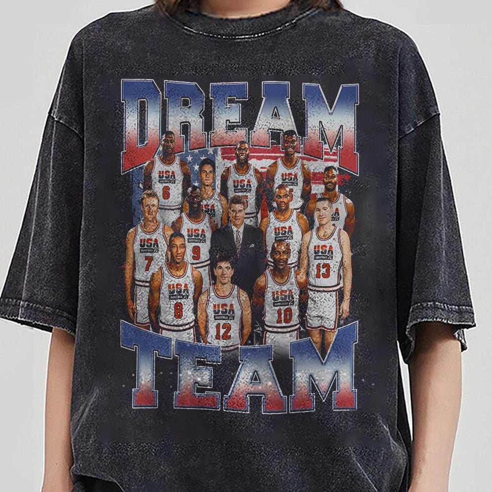 Vintage 90s Graphic Style Dream Team Shirt - Dream Team T-Shirt - American Professional Wrestler Tee For Man and Woman Unisex T-Shirt VT8AU8