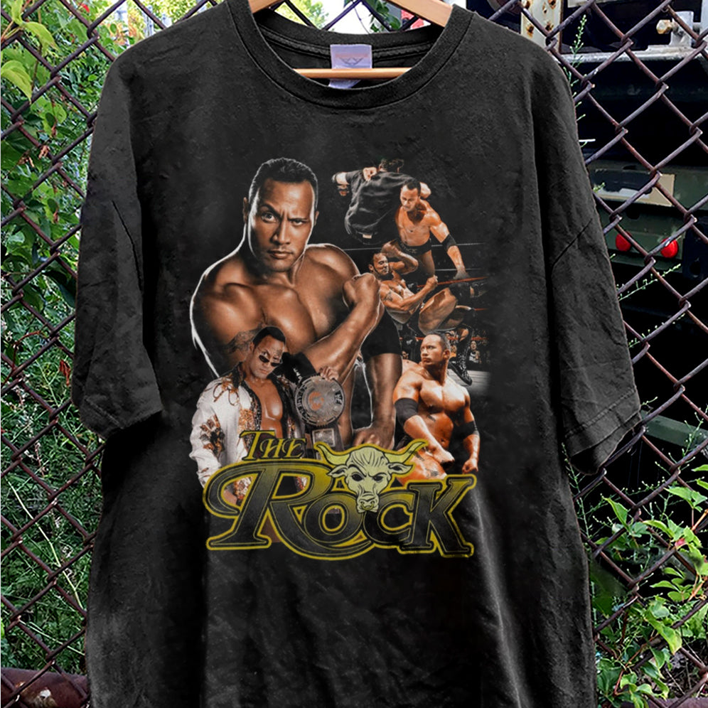 Vintage 90s Graphic Style Dwayne Johnson Shirt - Dwayne Johnson T-Shirt V2 - American Professional Wrestler Tee For Man and Woman Unisex T-Shirt