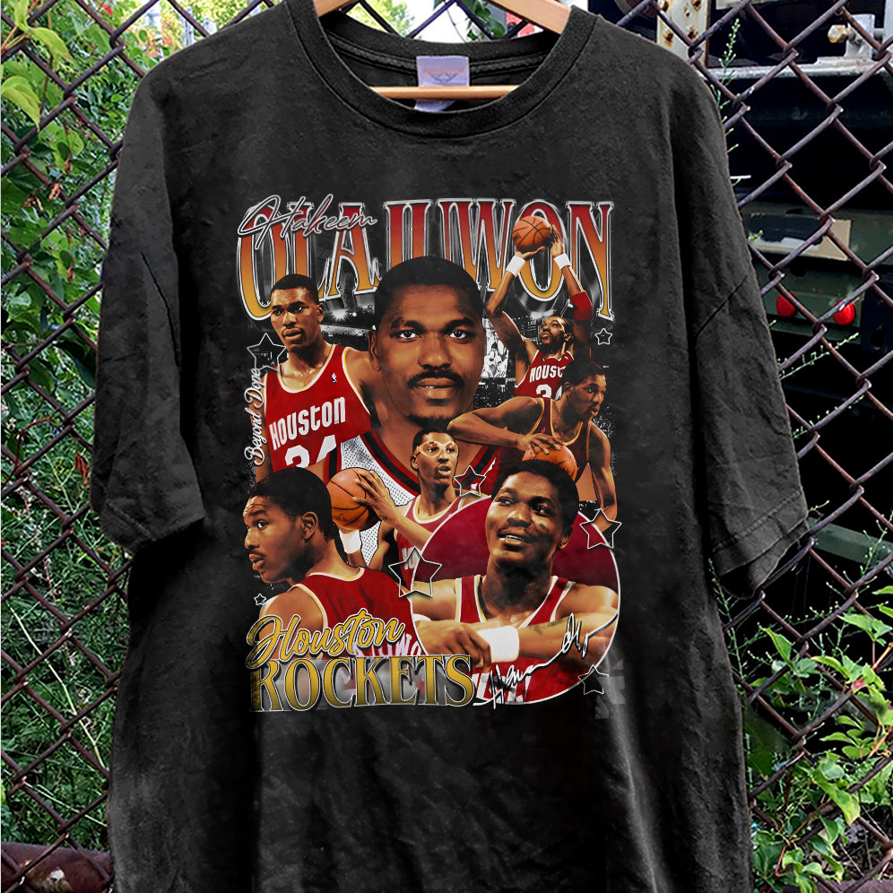 Vintage 90s Graphic Style Hakeem Olajuwon Shirt - Hakeem Olajuwon T-Shirt - American Professional Wrestler Tee For Man and Woman Unisex T-Shirt VT8AU8