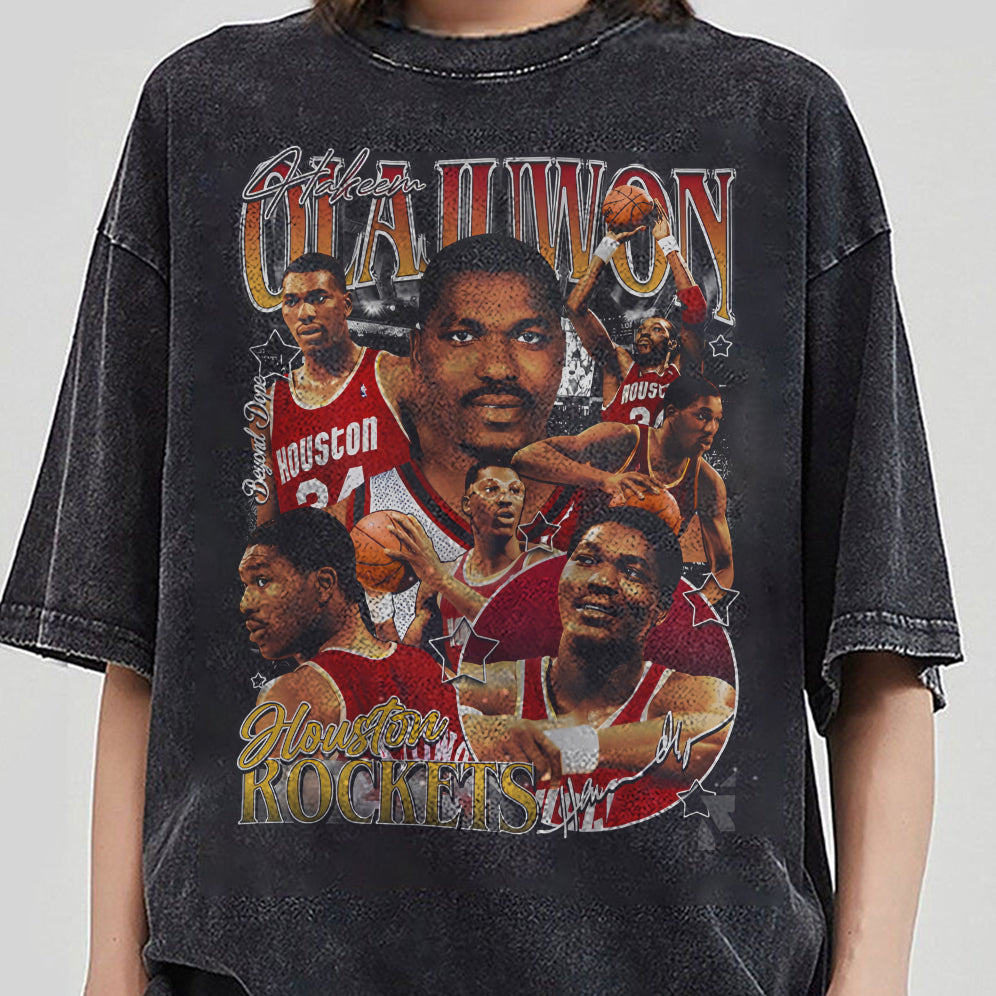 Vintage 90s Graphic Style Hakeem Olajuwon Shirt - Hakeem Olajuwon T-Shirt - American Professional Wrestler Tee For Man and Woman Unisex T-Shirt VT8AU8