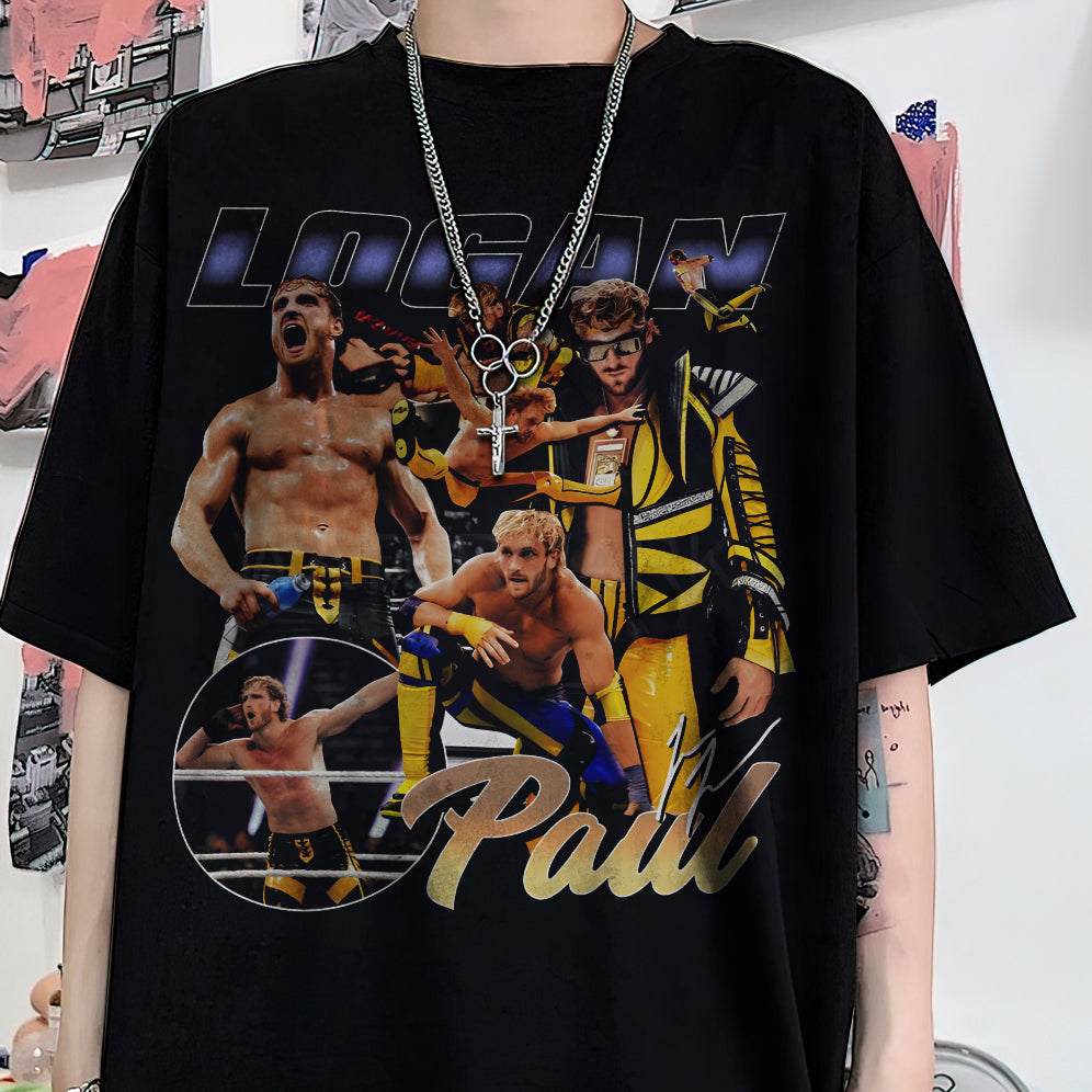 Vintage 90s Graphic Style Logan Paul Shirt - Logan Paul T-Shirt - American Professional Wrestler Tee For Man and Woman Unisex T-Shirt