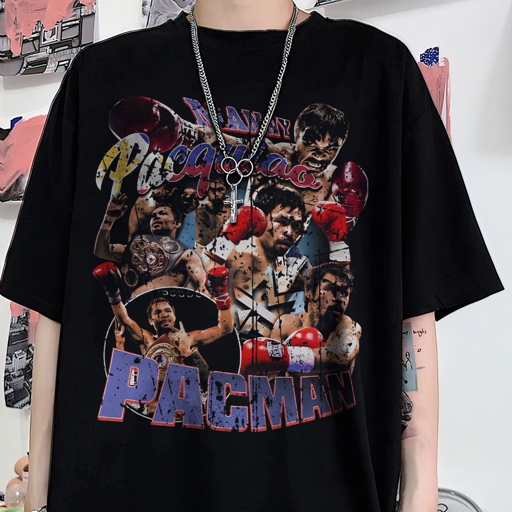 Vintage 90s Graphic Style Manny Pacquiao Shirt - Manny Pacquiao T-Shirt - American Professional Wrestler Tee For Man and Woman Unisex T-Shirt VT8AU8