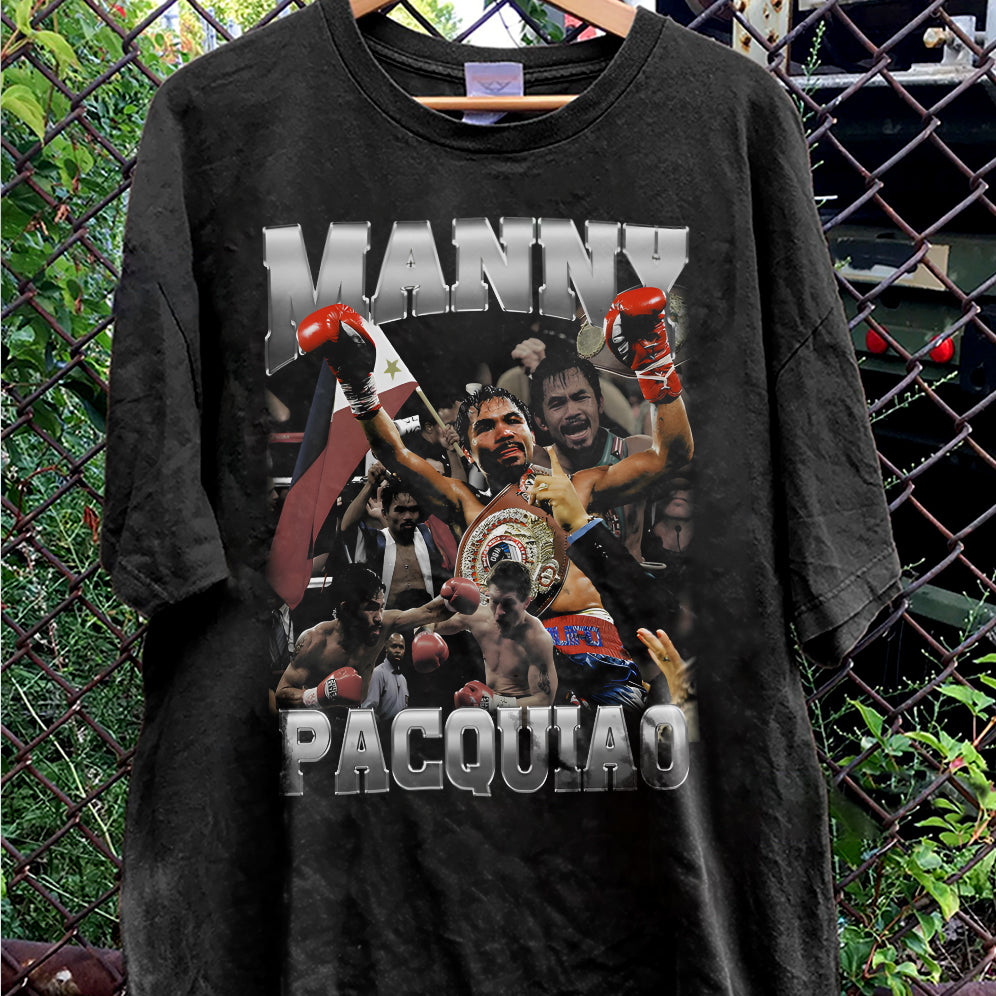 Vintage 90s Graphic Style Manny Pacquiao Shirt - Manny Pacquiao T-Shirt V2- American Professional Wrestler Tee For Man and Woman Unisex T-Shirt VT8AU8