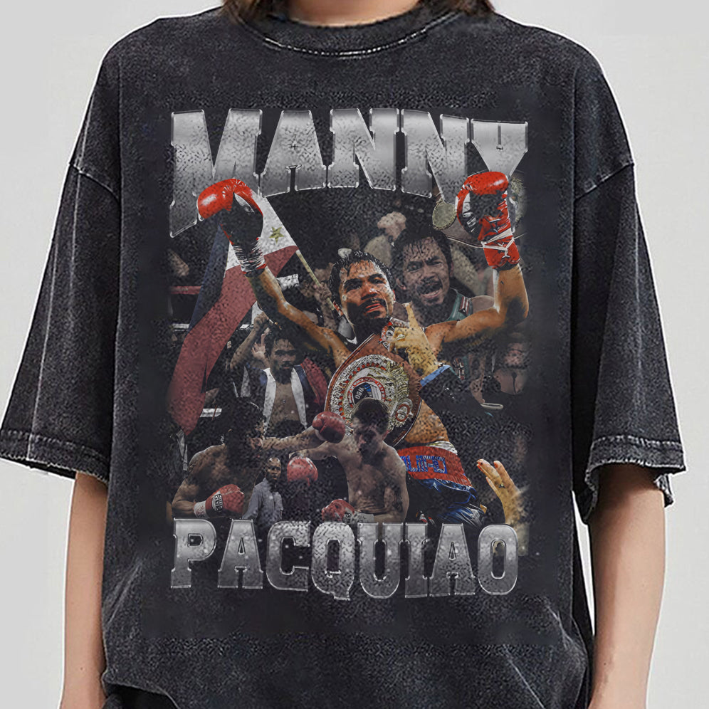 Vintage 90s Graphic Style Manny Pacquiao Shirt - Manny Pacquiao T-Shirt V2- American Professional Wrestler Tee For Man and Woman Unisex T-Shirt VT8AU8