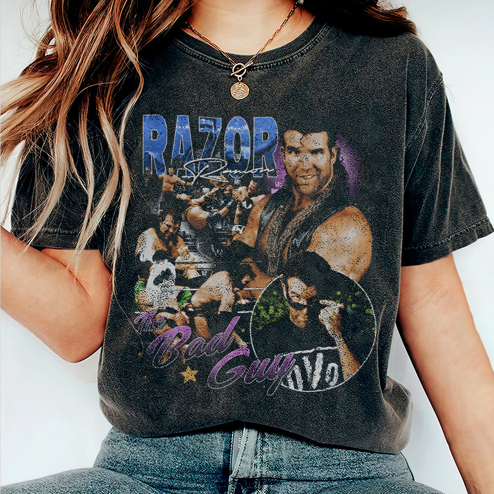 Vintage 90s Graphic Style Razor Ramon Shirt - Razor Ramon T-Shirt V2 - American Professional Wrestler Tee For Man and Woman Unisex T-Shirt