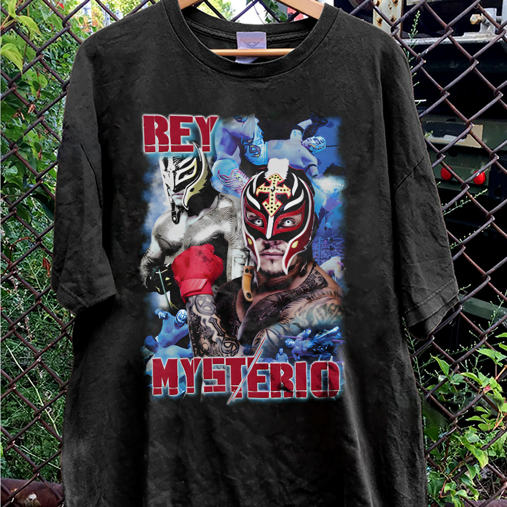 Vintage 90s Graphic Style Rey Mysterio Shirt - Rey Mysterio T-Shirt - American Professional Wrestler Tee For Man and Woman Unisex T-Shirt