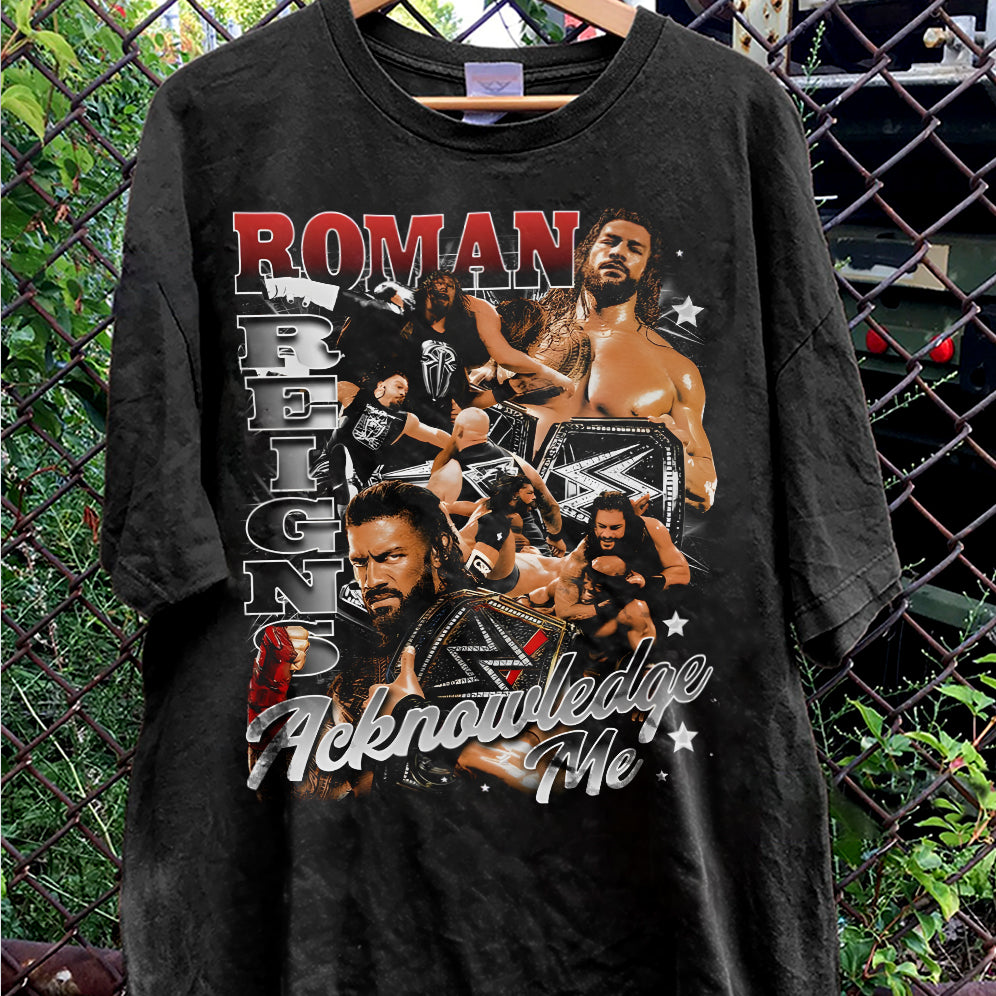 Vintage 90s Graphic Style Roman Reigns Shirt - Roman ReignsT-Shirt - American Professional Wrestler Tee For Man and Woman Unisex T-Shirt