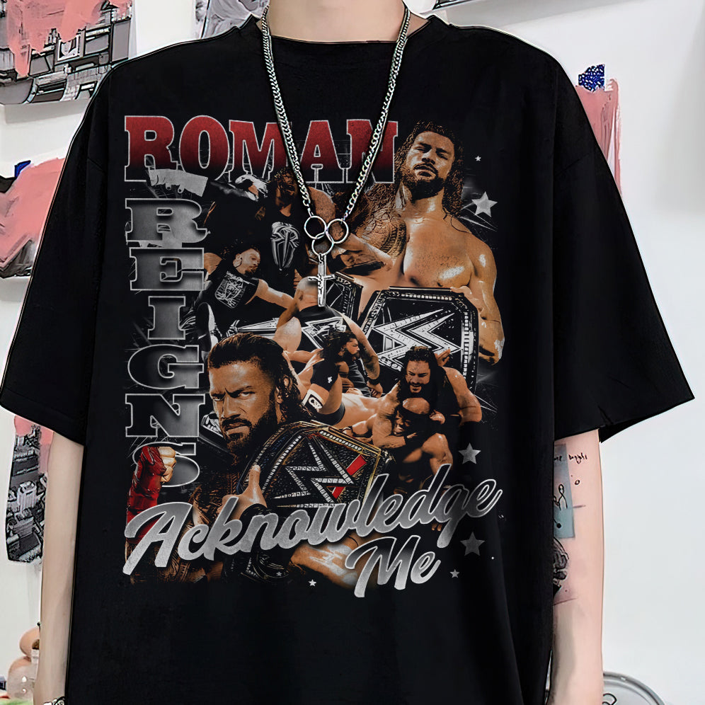 Vintage 90s Graphic Style Roman Reigns Shirt - Roman ReignsT-Shirt - American Professional Wrestler Tee For Man and Woman Unisex T-Shirt