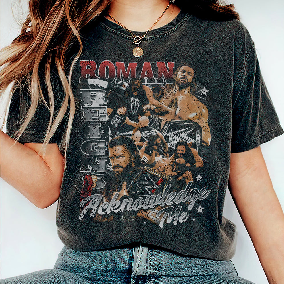 Vintage 90s Graphic Style Roman Reigns Shirt - Roman ReignsT-Shirt - American Professional Wrestler Tee For Man and Woman Unisex T-Shirt