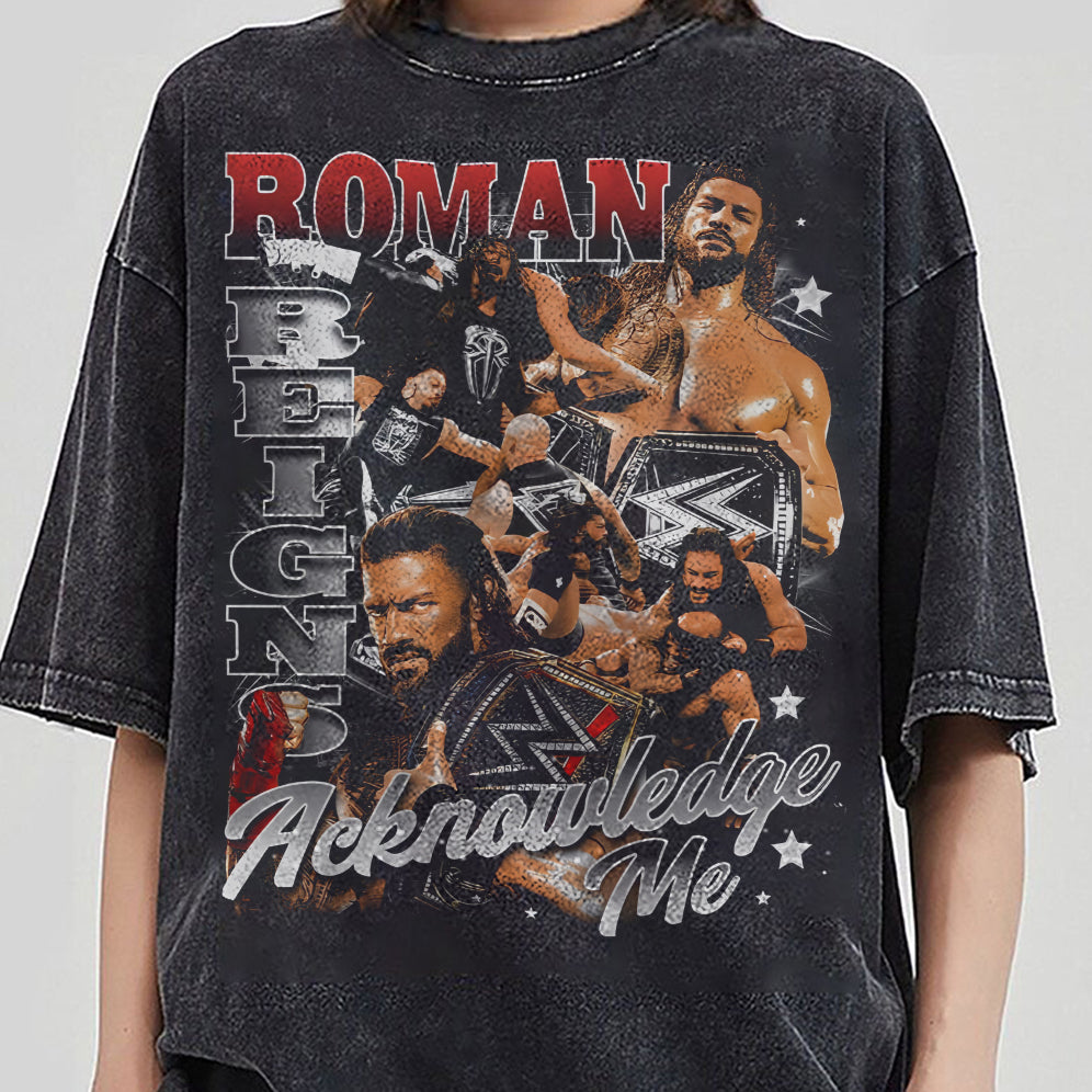 Vintage 90s Graphic Style Roman Reigns Shirt - Roman ReignsT-Shirt - American Professional Wrestler Tee For Man and Woman Unisex T-Shirt