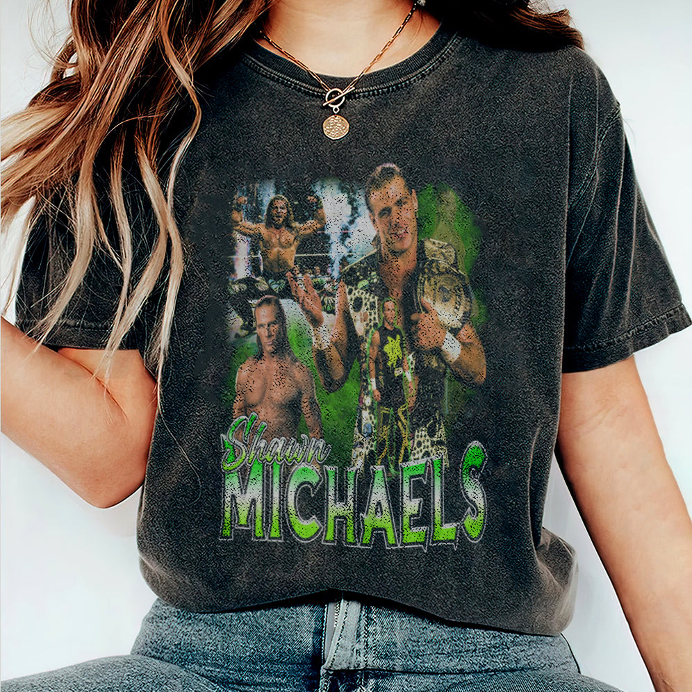 Vintage 90s Graphic Style Shawn Michaels Shirt - Shawn Michaels T-Shirt - American Professional Wrestler Tee For Man and Woman Unisex T-Shirt