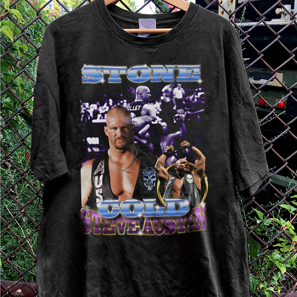 Vintage 90s Graphic Style Stone Cold  Shirt - Stone Cold T-Shirt V3 - American Professional Wrestler Tee For Man and Woman Unisex T-Shirt