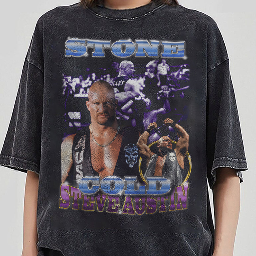 Vintage 90s Graphic Style Stone Cold  Shirt - Stone Cold T-Shirt V3 - American Professional Wrestler Tee For Man and Woman Unisex T-Shirt