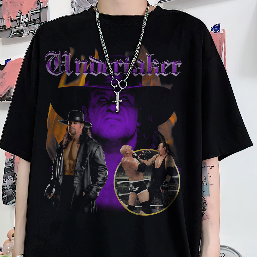 Vintage 90s Graphic Style Undertaker Shirt - Undertaker T-Shirt - American Professional Wrestler Tee For Man and Woman Unisex T-Shirt