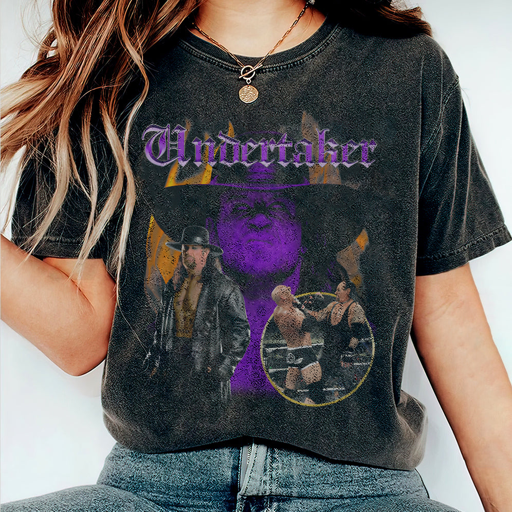 Vintage 90s Graphic Style Undertaker Shirt - Undertaker T-Shirt - American Professional Wrestler Tee For Man and Woman Unisex T-Shirt