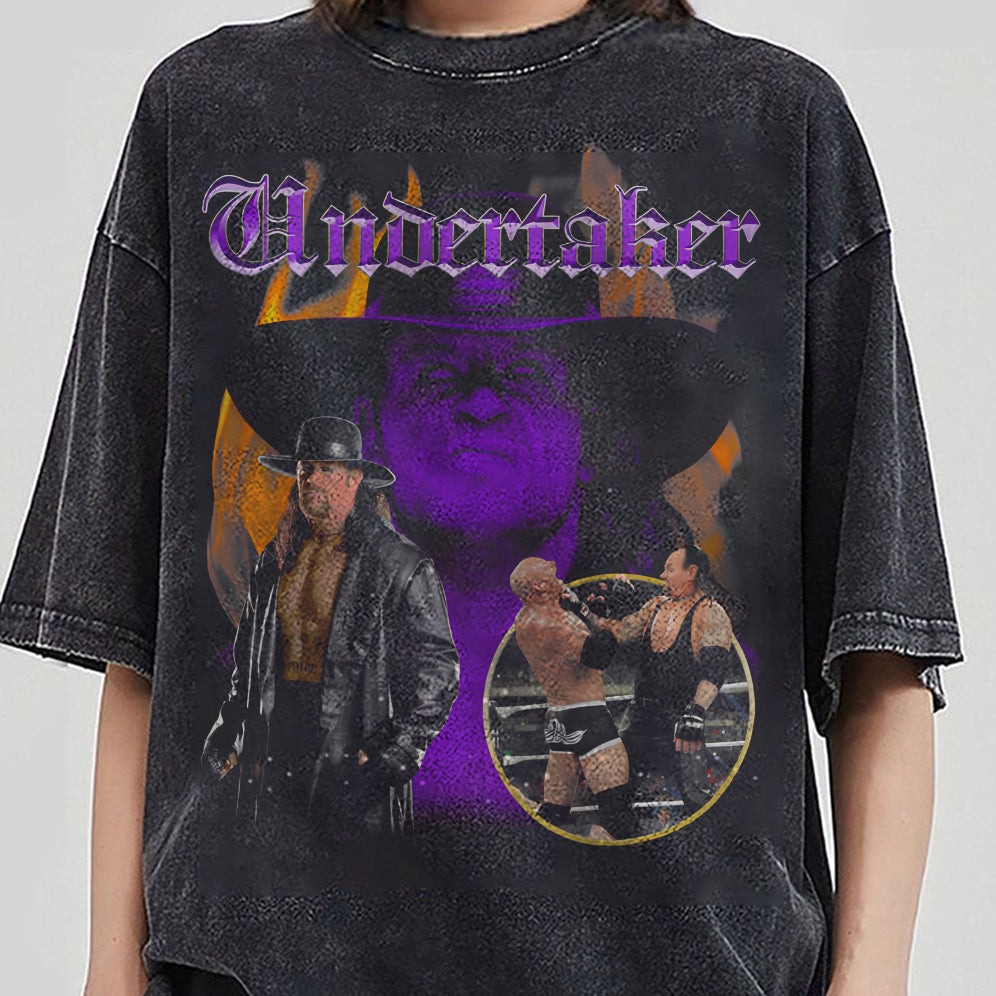 Vintage 90s Graphic Style Undertaker Shirt - Undertaker T-Shirt - American Professional Wrestler Tee For Man and Woman Unisex T-Shirt