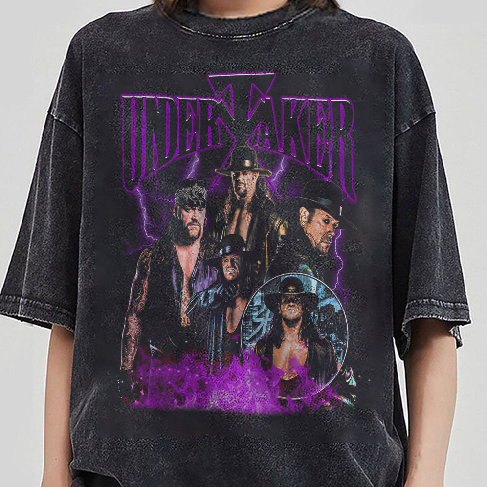 Vintage 90s Graphic Style Undertaker Shirt - Undertaker T-Shirt V2- American Professional Wrestler Tee For Man and Woman Unisex T-Shirt