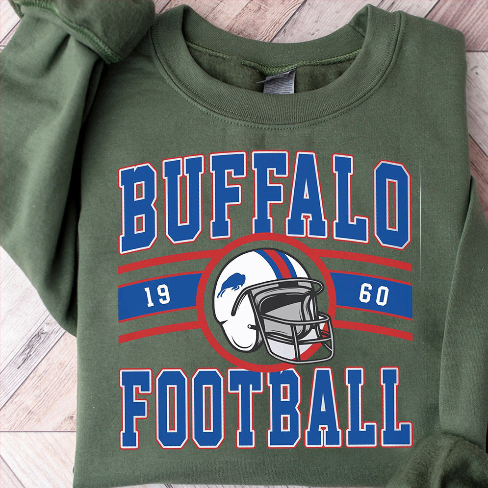 Vintage Buffalo Football Sweatshirt, Buffalo Bill Sweatshirt, Bill Sweatshirt, Bills Football, Buffalo New York, Buffalo Fan Gift