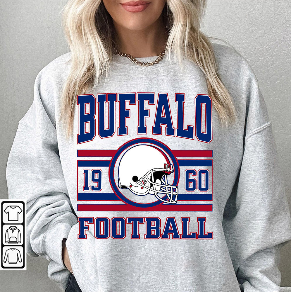 Vintage Buffalo Football Vintage Sweatshirt, Retro Buffalo Football Crewneck V2, Buffalo Bills Football Shirt, Bills Football Gift