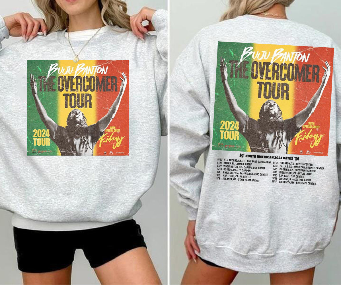 Vintage Buju Banton The Overcomer Tour 2024 Shirt, Buju Banton 2024 Concert Shirt, The Overcomer 2024 Tour Shirt, Buju Banton Fan Shirt