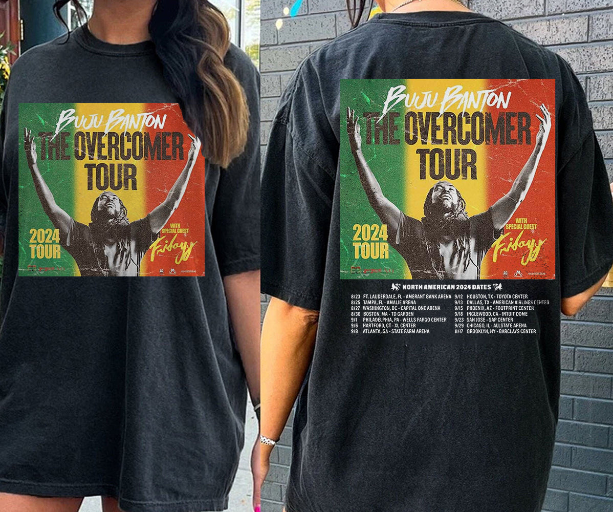 Vintage Buju Banton The Overcomer Tour 2024 Shirt, Buju Banton 2024 Concert Shirt, The Overcomer 2024 Tour Shirt, Buju Banton Fan Shirt