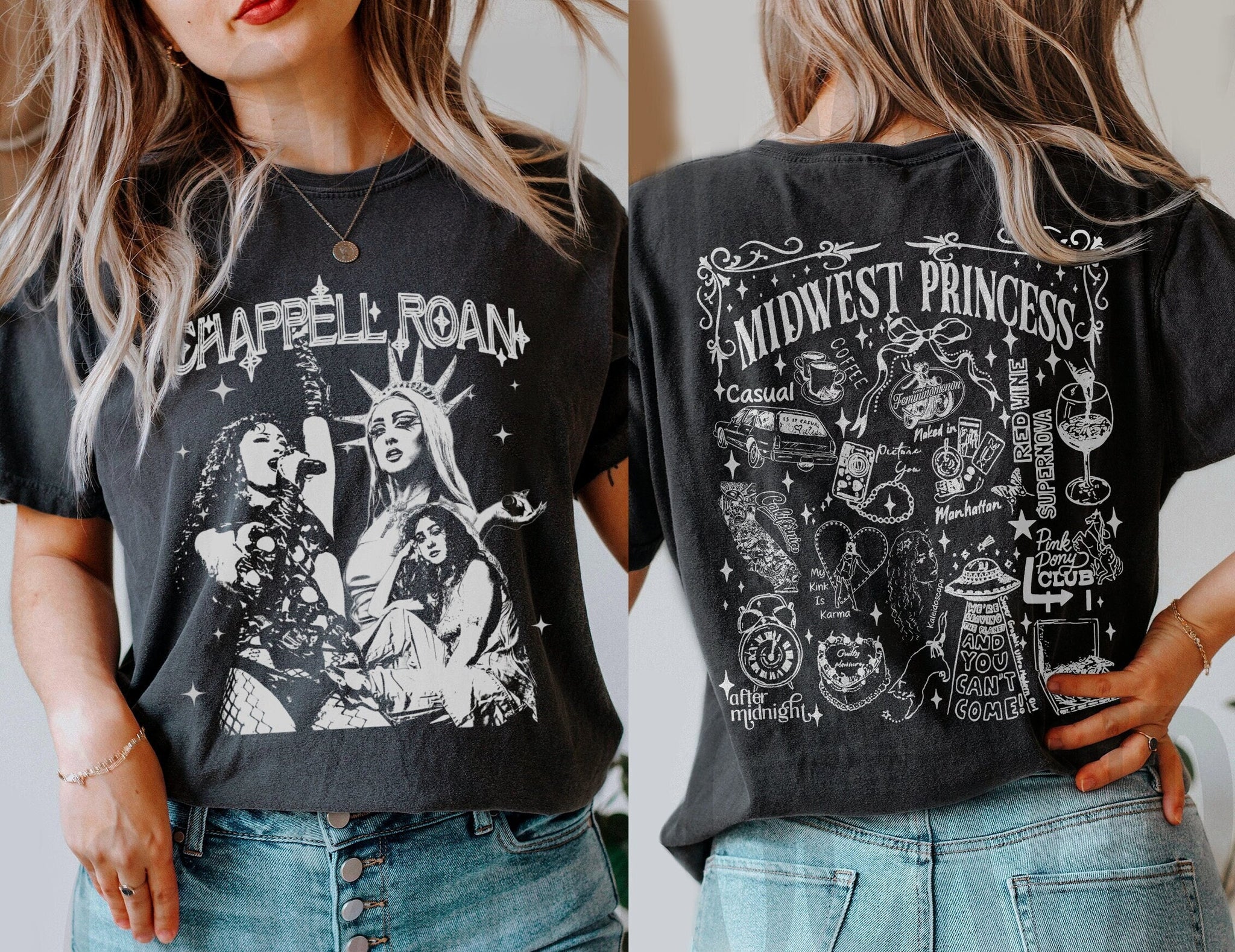 Vintage Chappell Roan Shirt, Chappell Roan Hot To Go Shirt, Chappell Roan Merch, The Rise and Fall of a Midwest Princess, Good luck babe tee NC2707 07