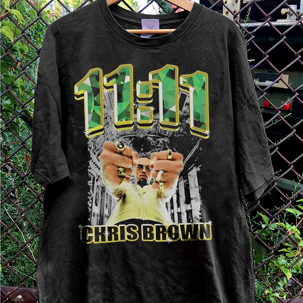 Vintage Chris Brown, Chris Brown Shirt, Vintage Chris Brown T-Shirt, 11 11 Tour T-Shirt V4 , Chris Brown Concert Shirt