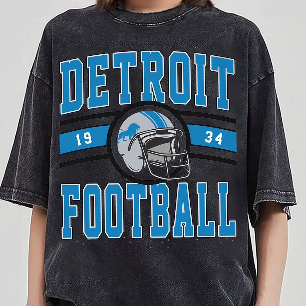 Vintage Detroit Football Sweatshirt, Vintage Style Detroit Football Crewneck, Football Sweatshirt, Detroit Crewneck, Football Fan Gifts