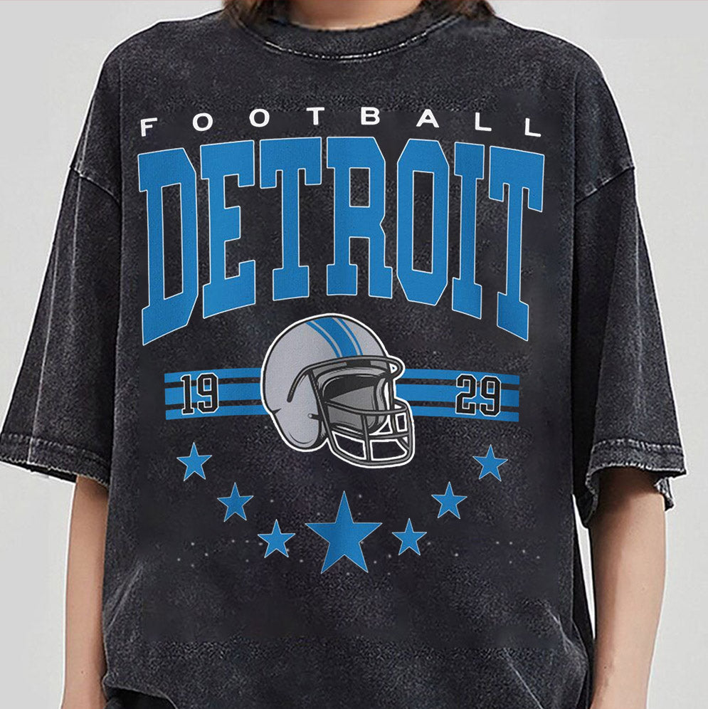 Vintage Detroit Football Sweatshirt, Vintage Style Detroit Football Crewneck V2, Football Sweatshirt, Detroit Crewneck, Football Fan Gifts