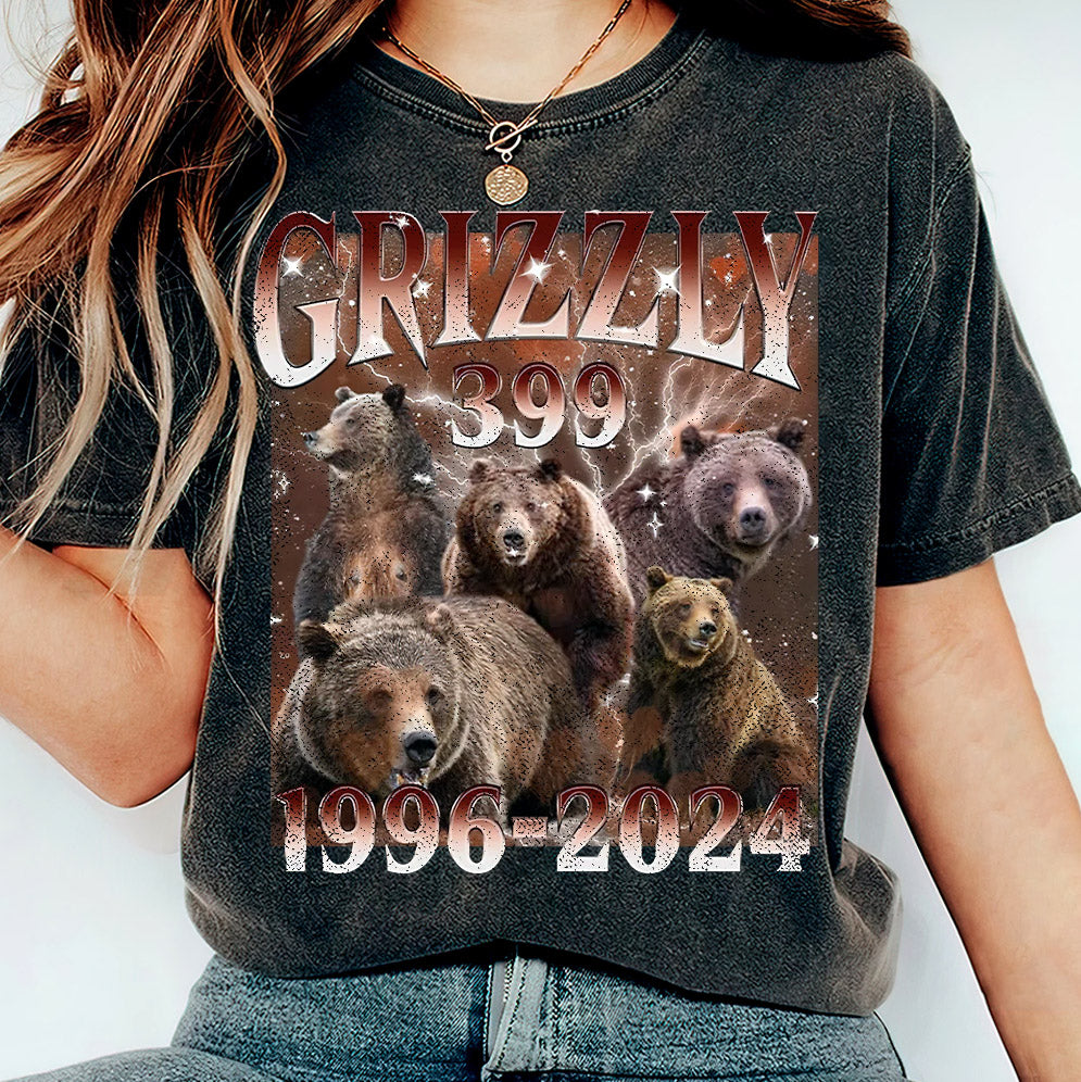 Vintage Grizzly 399 Shirt, QUeen of the Tetons Shirt, In Memory Of Bear 399 Shirt, Famous National Park Shirt, Grizzly Cub Mom Tee,  Grizzly 90s Shirt