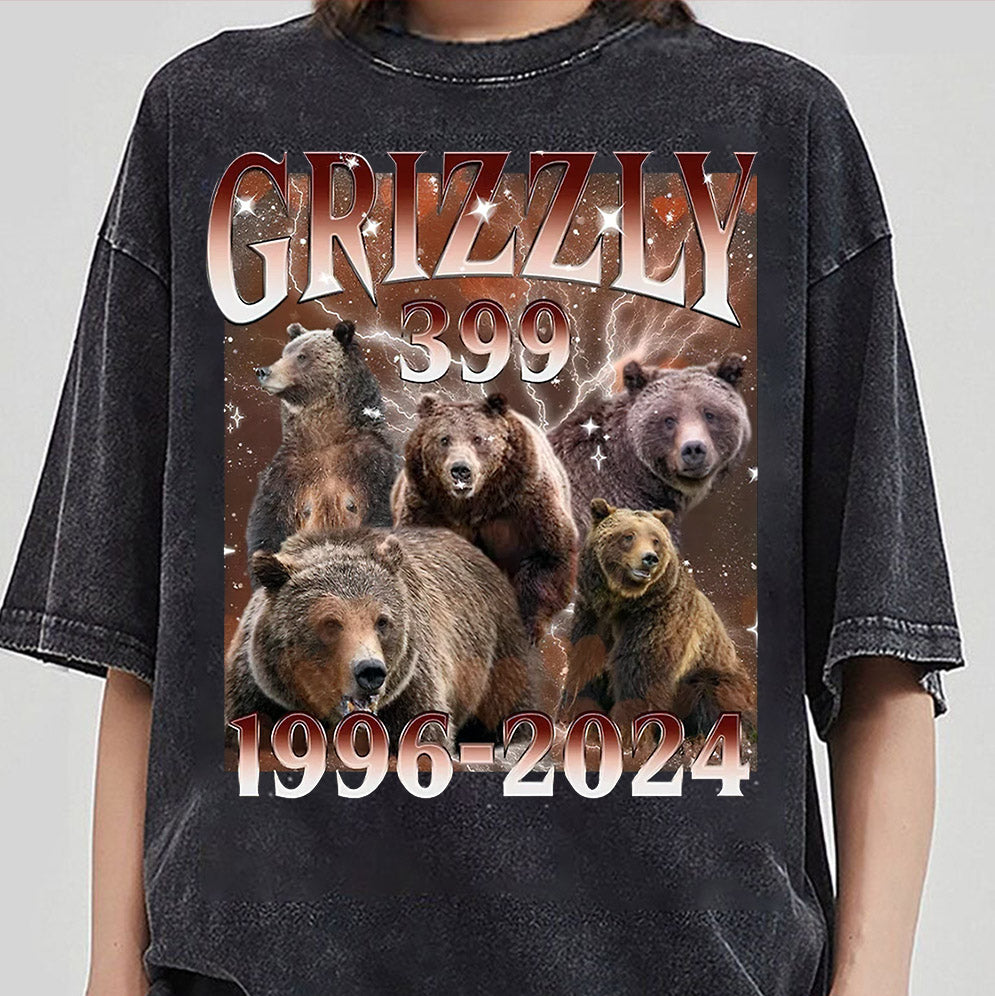 Vintage Grizzly 399 Shirt, QUeen of the Tetons Shirt, In Memory Of Bear 399 Shirt, Famous National Park Shirt, Grizzly Cub Mom Tee,  Grizzly 90s Shirt