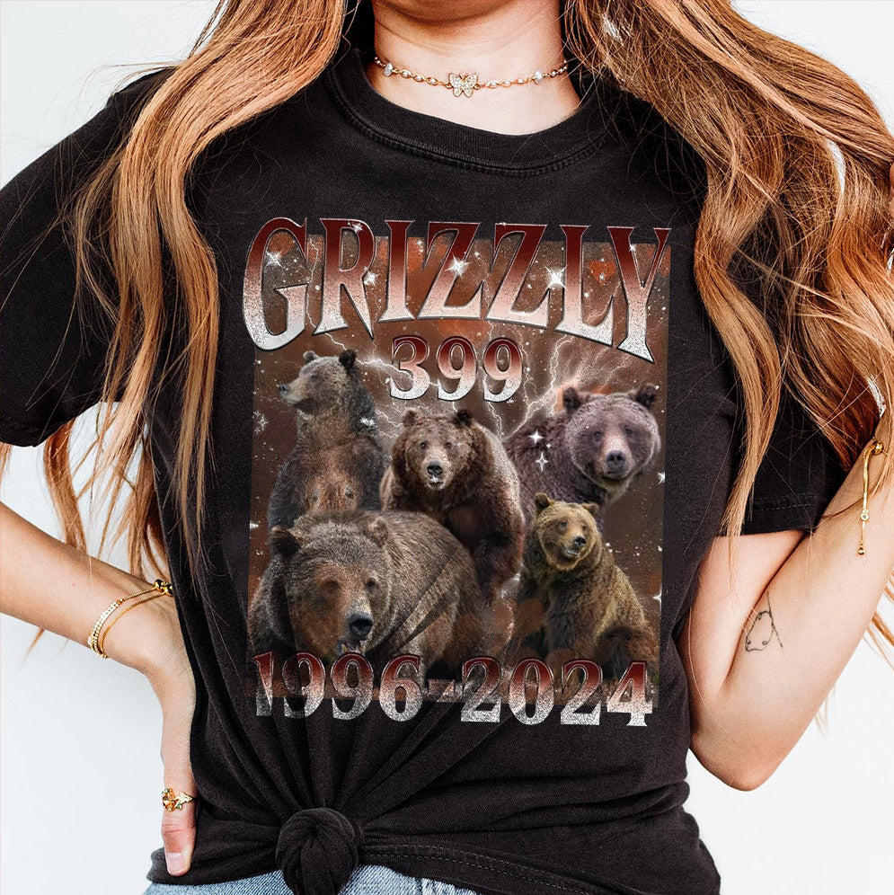 Vintage Grizzly 399 Shirt, QUeen of the Tetons Shirt, In Memory Of Bear 399 Shirt, Famous National Park Shirt, Grizzly Cub Mom Tee,  Grizzly 90s Shirt